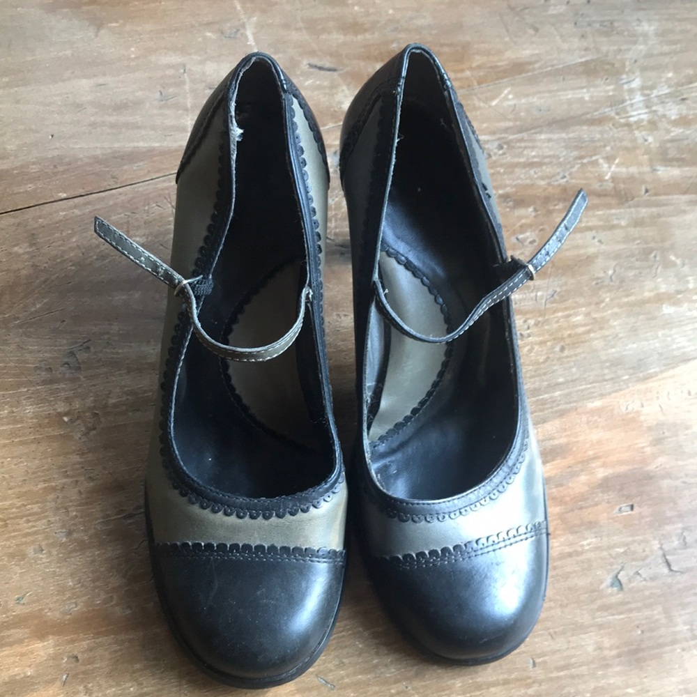 Women’s leather heels.